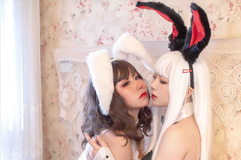 皮皮奶 &喵零超可爱 双人兔女郎 [51P-462MB]-绅士网